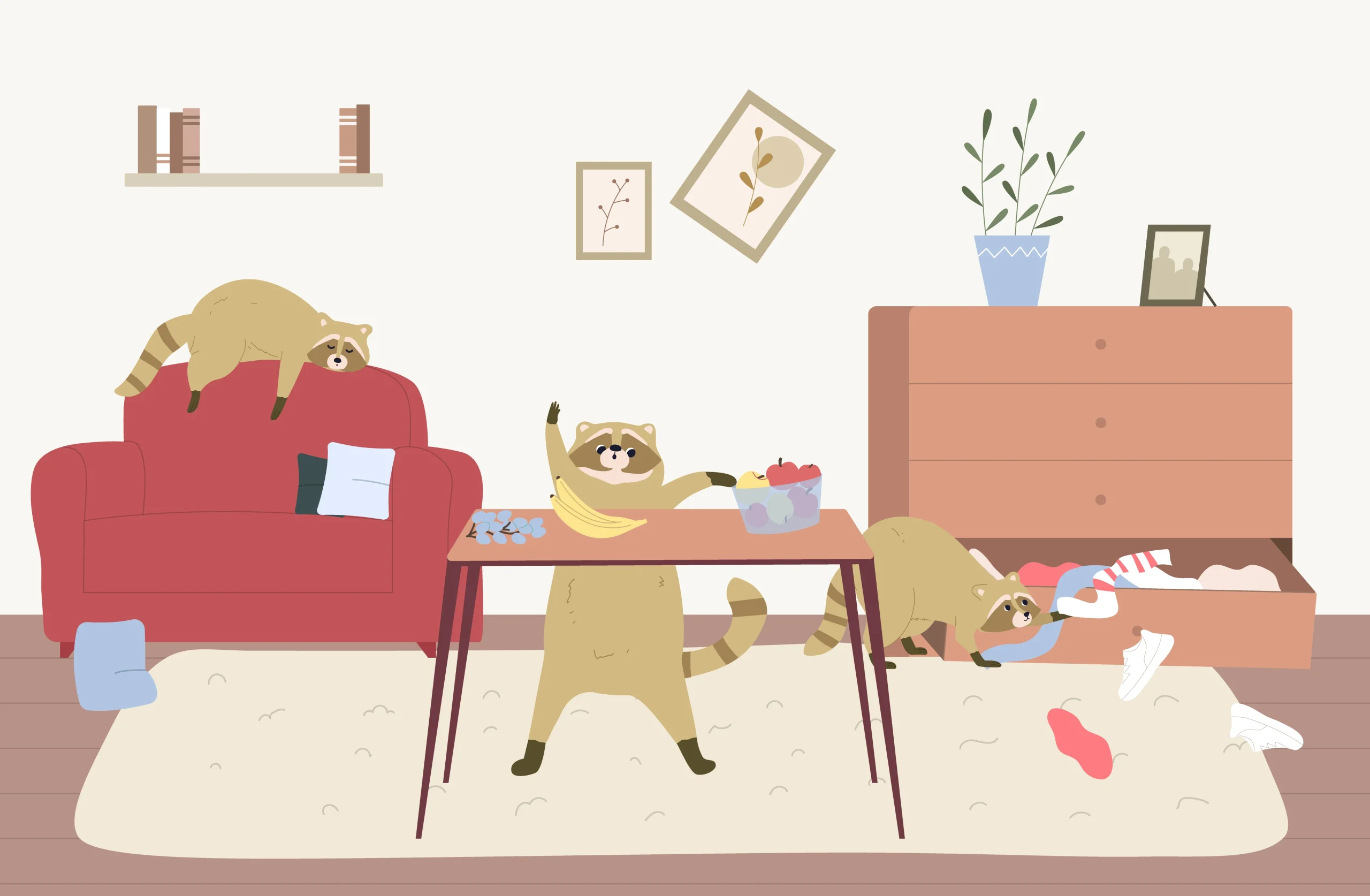 26761019 2201.q713.022.s.m012.c10.cute raccoon flat composition 2